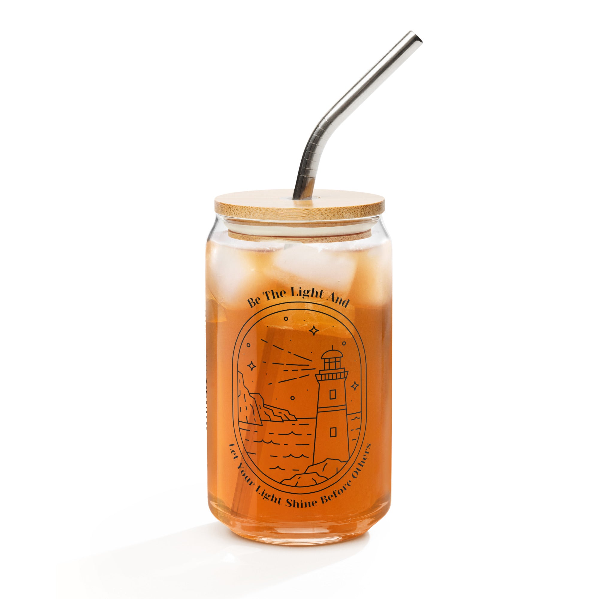 Be the Light Glass Cup