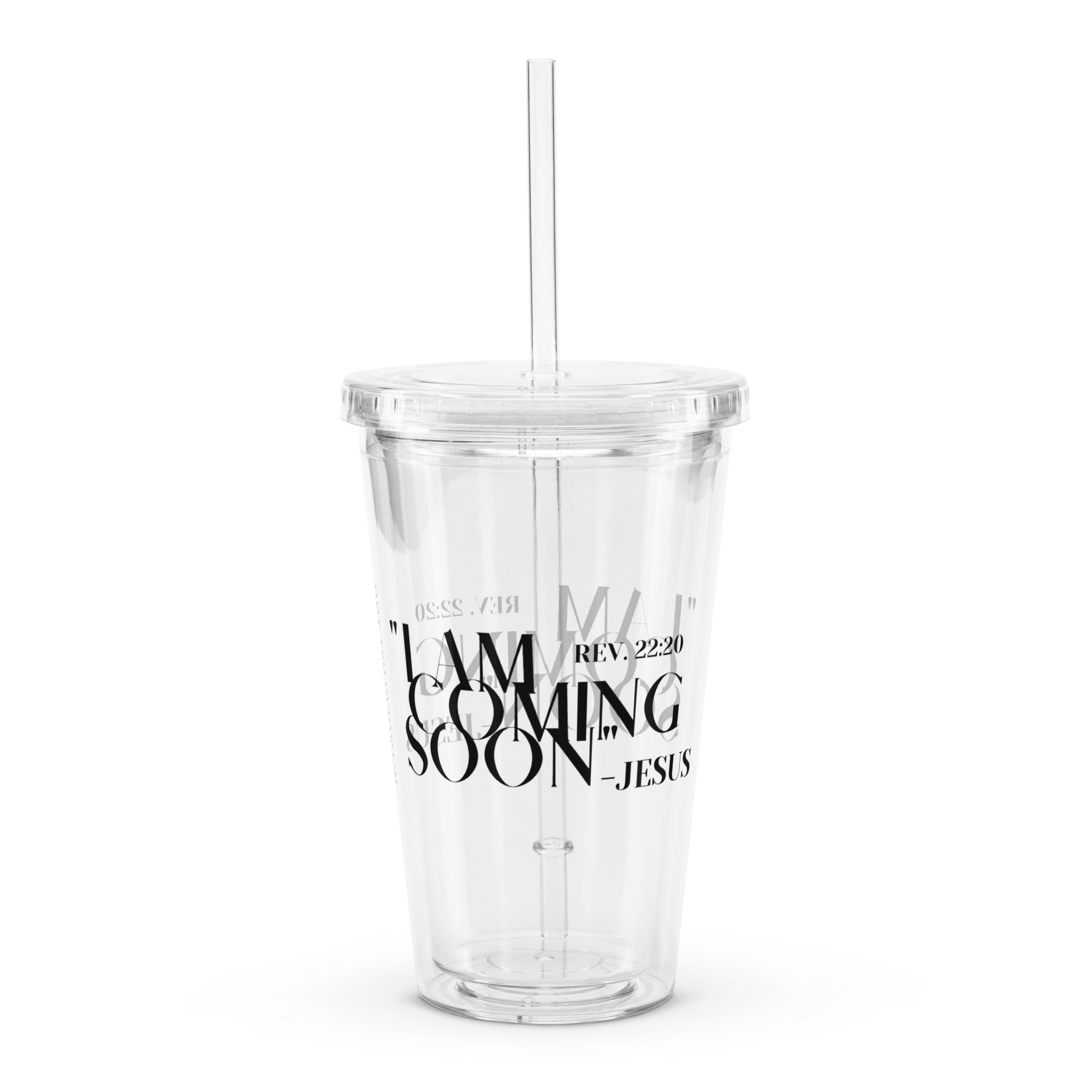 Jesus' Return Plastic Tumbler