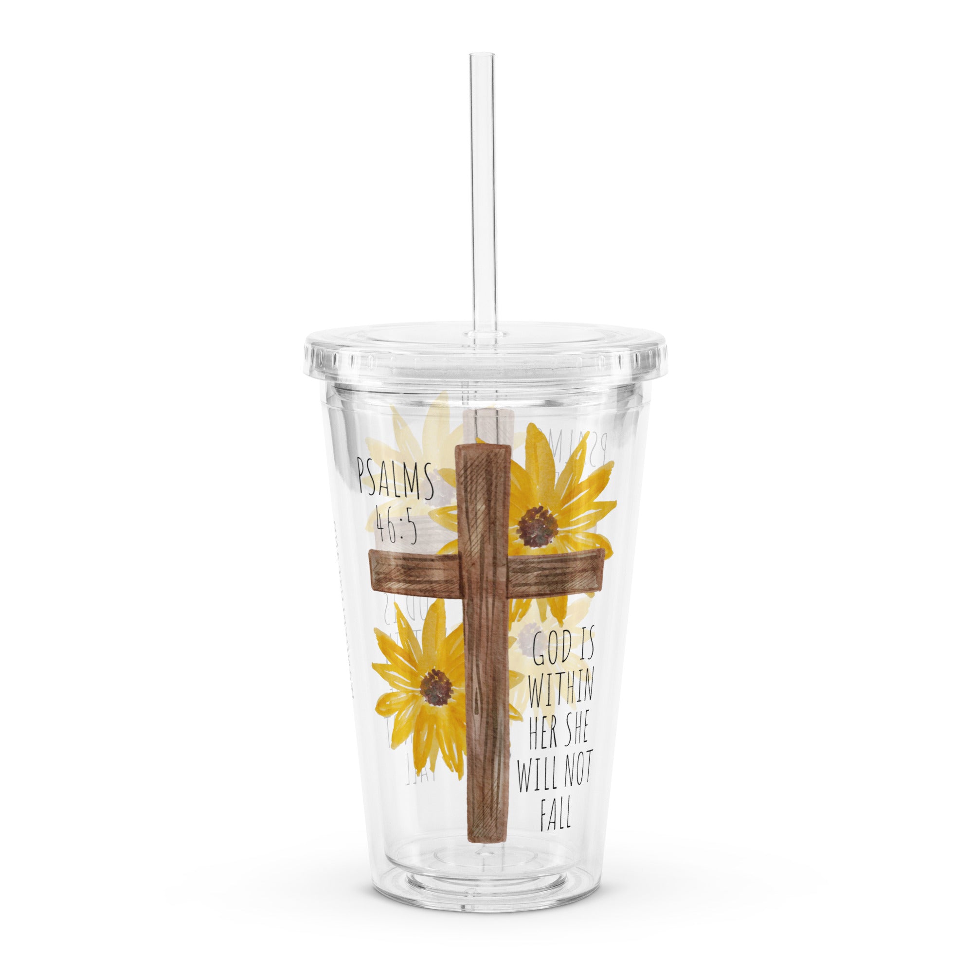 Psalms 46:5 Plastic Tumbler