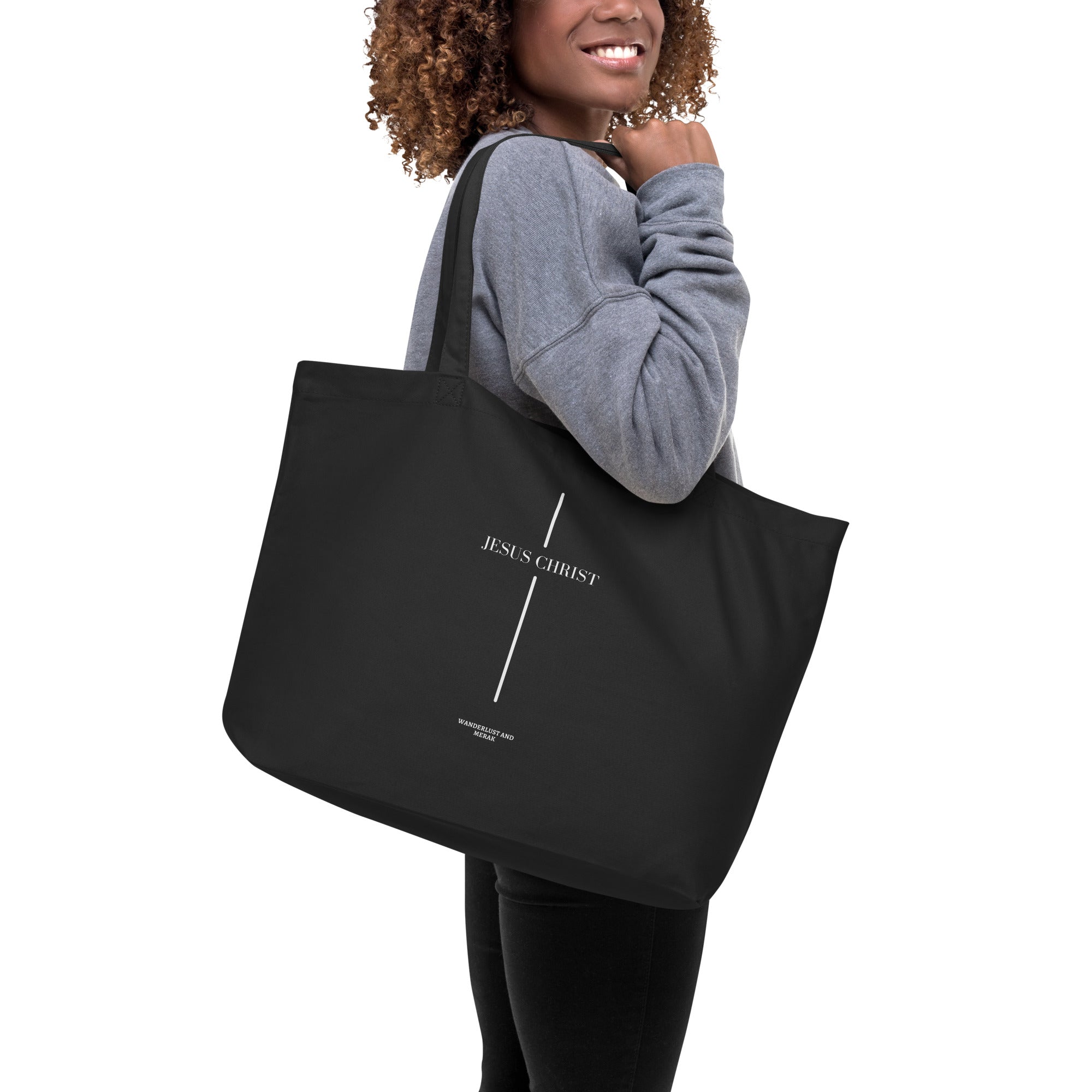 Jesus Christ Cross Large Tote